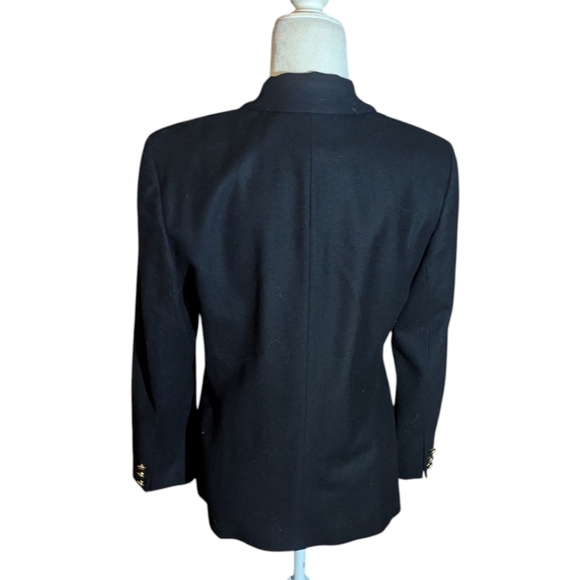 Vtg Pendleton Black Wool Blazer Classic Old Money NWT Sz S 10P - Picture 3 of 14